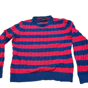 Piombo Vibrant Knit Sweater in Blue and Pink